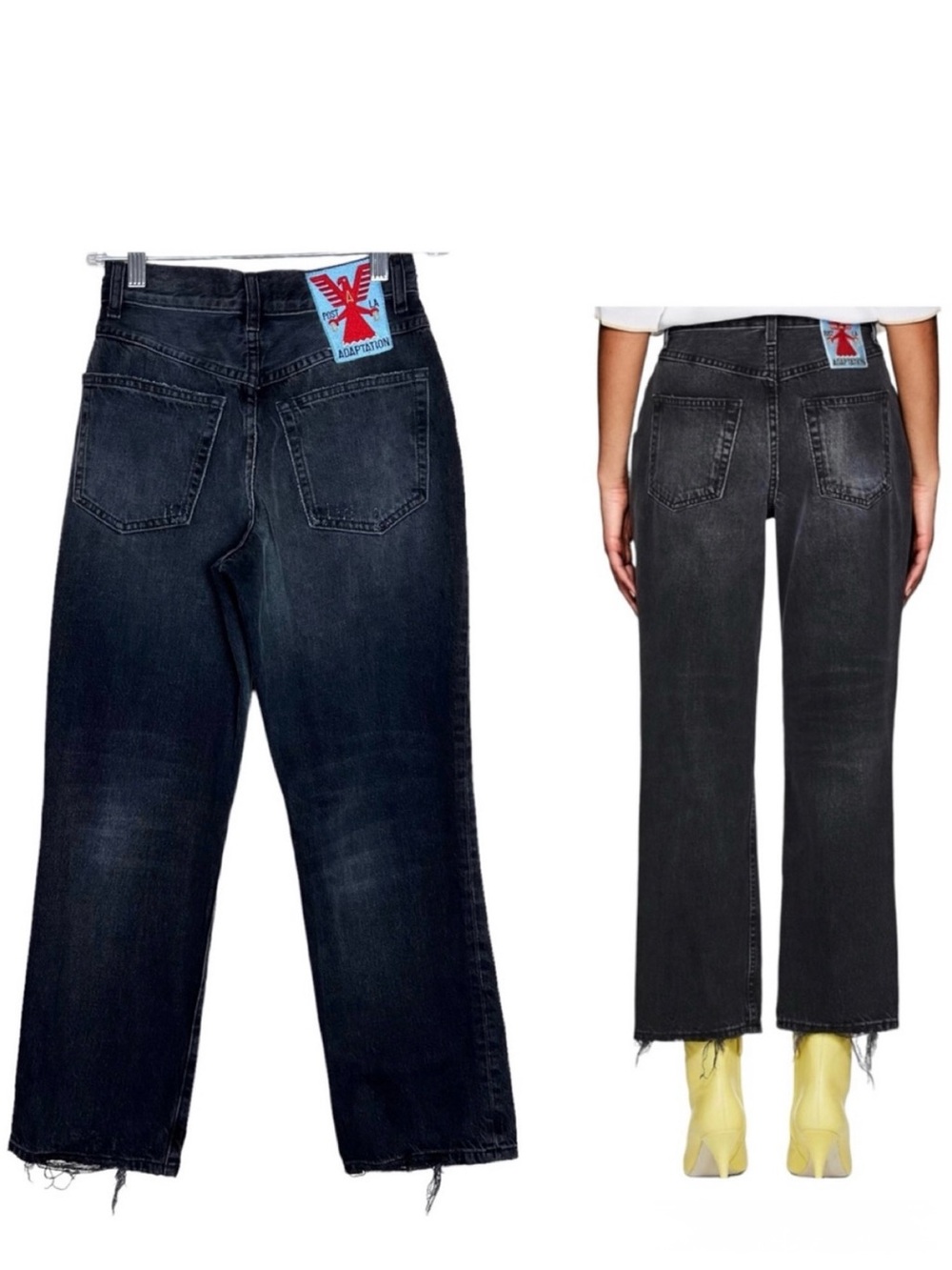 Adaptation Straight Leg Button Fly Dark Denim Jeans Size 25